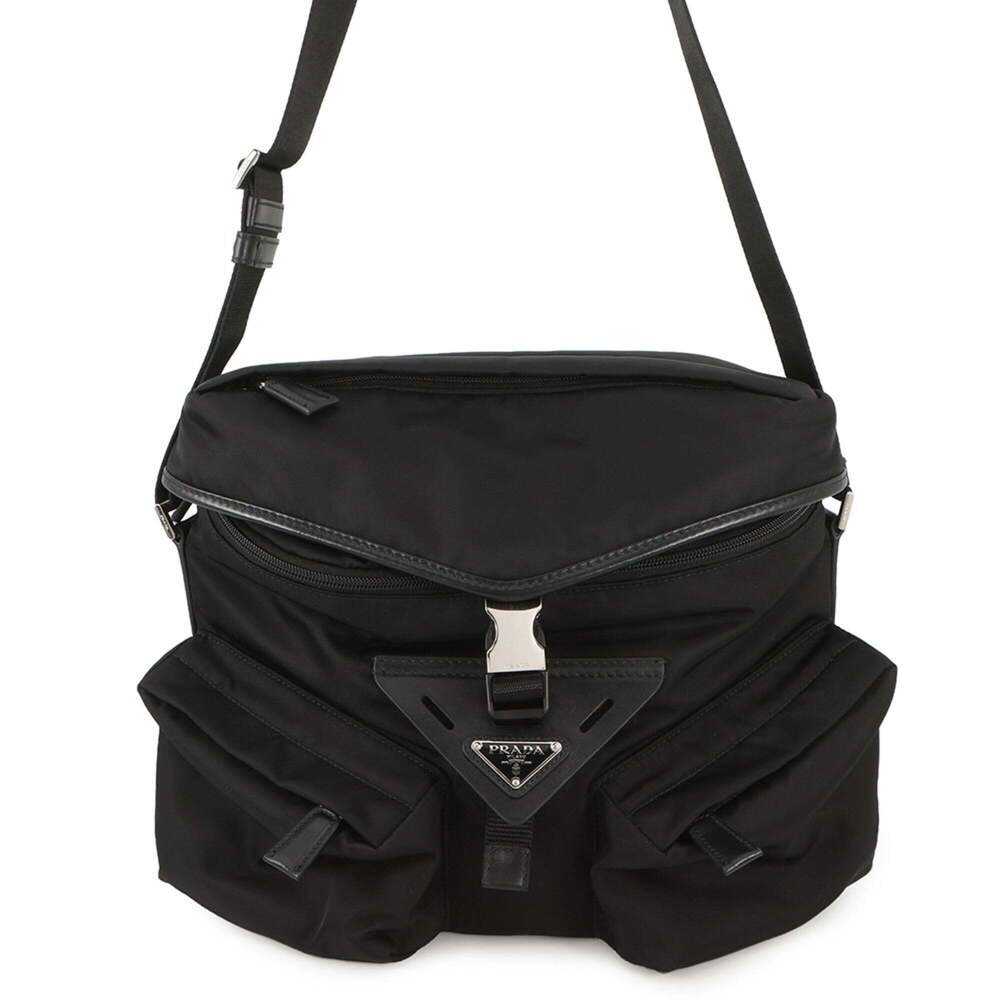 Prada Shoulder Bag Re-Nylon Nylon 2VD062 PRADA Black Handbag